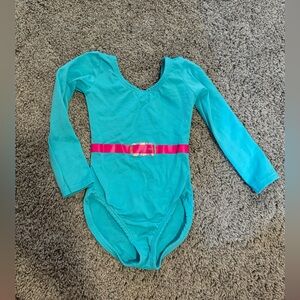 2T-3T toddler Girl Barbie Halloween Onsie Blue with pink belt